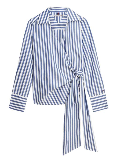 Camicia in popeline annodata Tommy Hilfiger | WW0WW4965004T